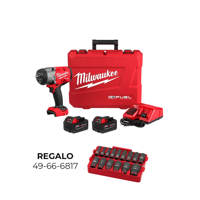 MILWAUKEE PAQ LLAVE IMP 18V 2967-22 +JG DADOS 49-66-6817